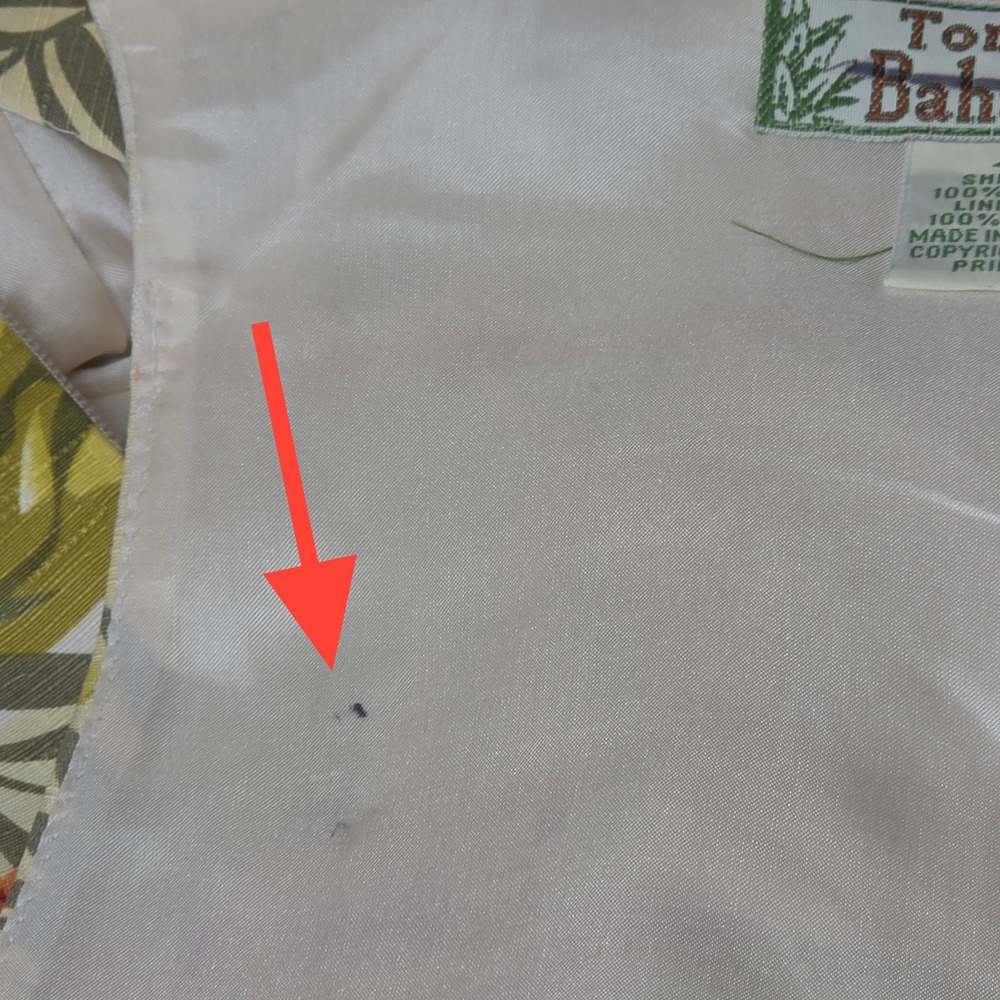 Tommy Bahama Vintage Orange Silk Tropical Floral Palm Tree Sunset‎ Maxi Dress 4 - Picture 11 of 12